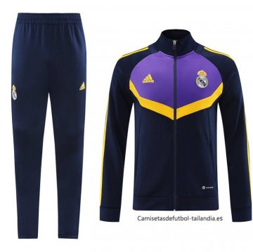 Chandal de Chaqueta del Real Madrid 2024-2025 Azul Chandal de Chaqueta del Real Madrid 2024-2025 Azul