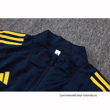 Chandal de Chaqueta del Real Madrid 2025-2026 Azul Amarillo