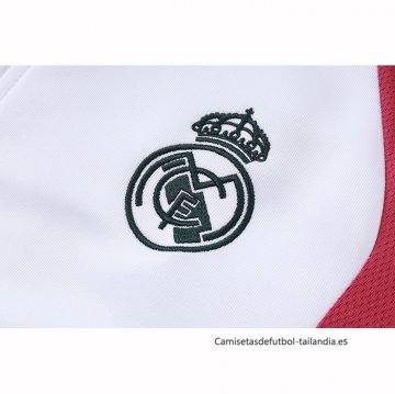 Chandal de Chaqueta del Real Madrid 2026-2027 Blanco Rojo