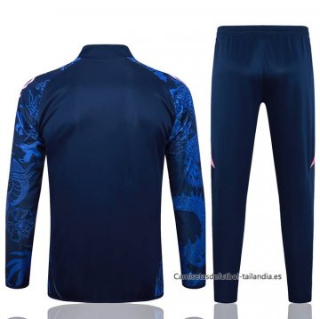 Chandal de Chaqueta del Real Madrid Dragon Nino 2024-2025 Azul