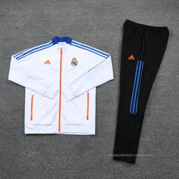 Chandal de Chaqueta del Real Madrid Nino 2021-2022 Blanco