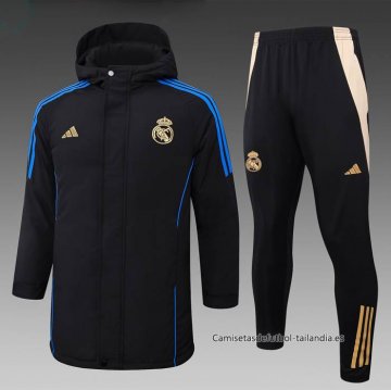 Chandal de Invierno del Real Madrid 2024-2025 Negro Chandal de Invierno del Real Madrid 2024-2025 Negro