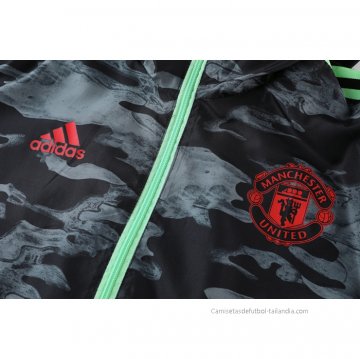 Chandal de Rompevientos del Manchester United 2021-2022 Negro