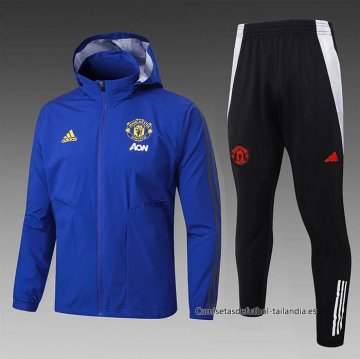 Chandal de Rompevientos del Manchester United 2024-2025 Azul Chandal de Rompevientos del Manchester United 2024-2025 Azul