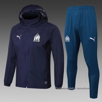 Chandal de Rompevientos del Olympique Marsella 2024-2025 Azul Chandal de Rompevientos del Olympique Marsella 2024-2025 Azul