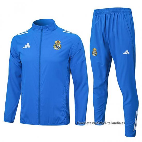Chandal de Rompevientos del Real Madrid 2026-2027 Azul - Haga un click en la imagen para cerrar
