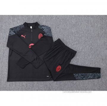 Chandal de Sudadera del AC Milan 2023-2024 Negro