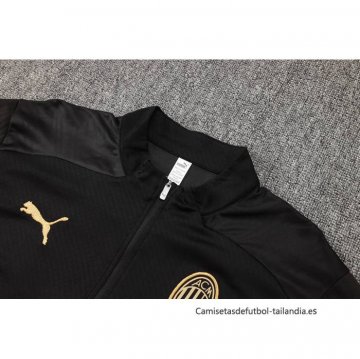 Chandal de Sudadera del AC Milan 2024-2025 Negro