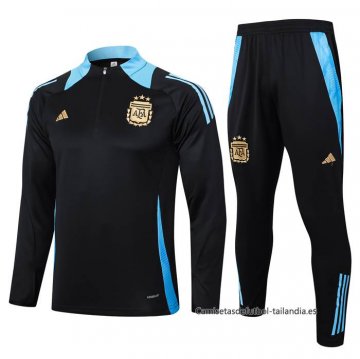 Chandal de Sudadera del Argentina Nino 2024-2025 Negro Chandal de Sudadera del Argentina Nino 2024-2025 Negro