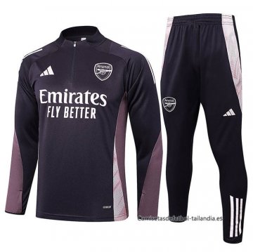 Chandal de Sudadera del Arsenal 2024-2025 Gris Oscuro Chandal de Sudadera del Arsenal 2024-2025 Gris Oscuro