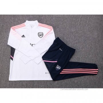 Chandal de Sudadera del Arsenal Nino 2022-2023 Blanco