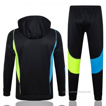 Chandal de Sudadera del Arsenal Nino 2023-2024 Negro y Verde