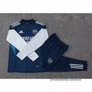 Chandal de Sudadera del Arsenal Nino 2025-2026 Azul Gris
