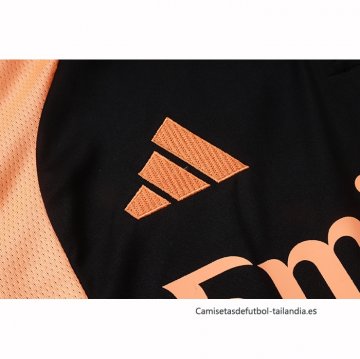 Chandal de Sudadera del Arsenal Nino 2026-2027 Negro Naranja