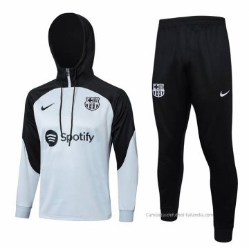Chandal de Sudadera del Barcelona 2023-2024 Gris Chandal de Sudadera del Barcelona 2023-2024 Gris