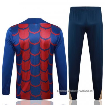 Chandal de Sudadera del Barcelona 2024-2025 Azul y Rojo