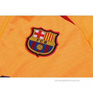 Chandal de Sudadera del Barcelona Nino 2022-2023 Naranja