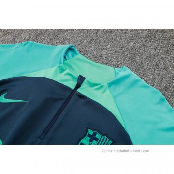 Chandal de Sudadera del Barcelona Nino 2023-2024 Azul