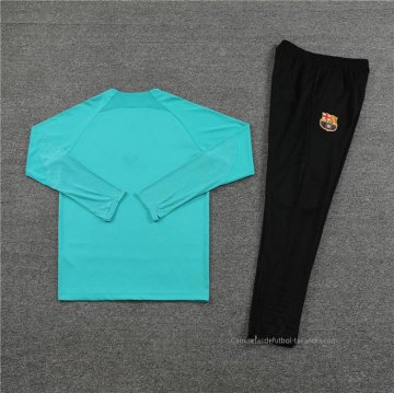 Chandal de Sudadera del Barcelona Nino 2023-2024 Verde