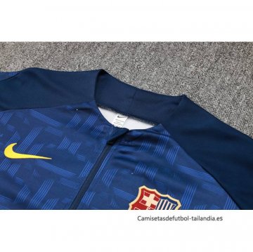Chandal de Sudadera del Barcelona Nino 2024-2025 Azul