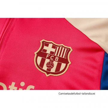 Chandal de Sudadera del Barcelona Nino 2024-2025 Rojo
