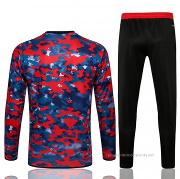 Chandal de Sudadera del Bayern Munich 2021 Azul y Rojo
