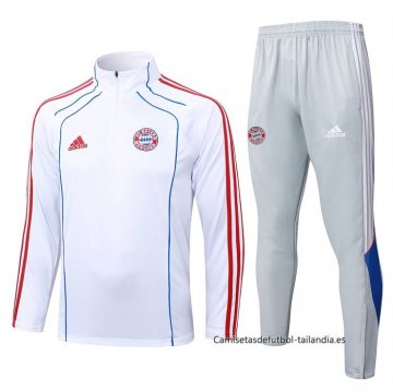 Chandal de Sudadera del Bayern Munich 2025-2026 Blanco Rojo Chandal de Sudadera del Bayern Munich 2025-2026 Blanco Rojo