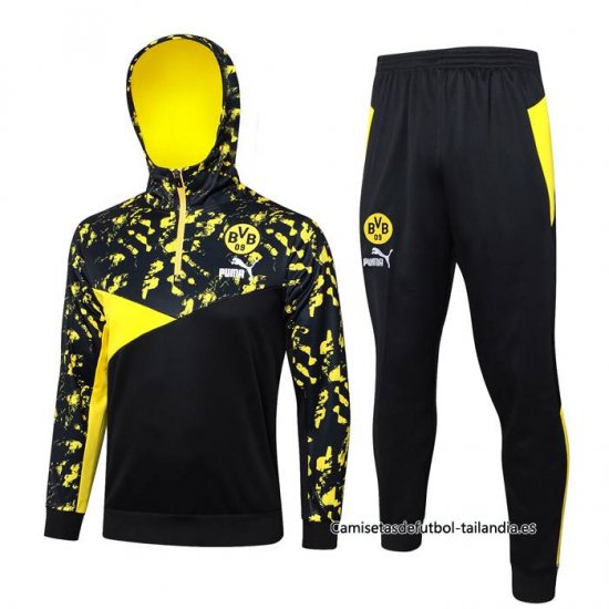 Chandal de Sudadera del Borussia Dortmund 2023-2024 Negro y Amarillo - Haga un click en la imagen para cerrar