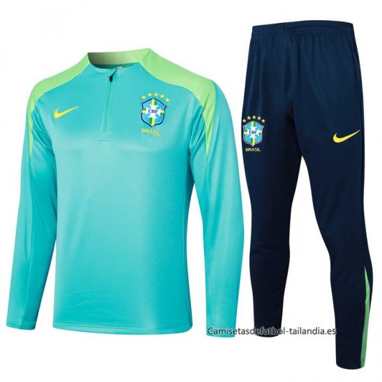 Chandal de Sudadera del Brasil 2024-2025 Verde - Haga un click en la imagen para cerrar