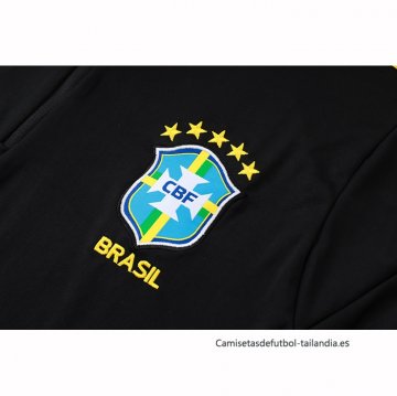 Chandal de Sudadera del Brasil 2026-2027 Negro Amarillo
