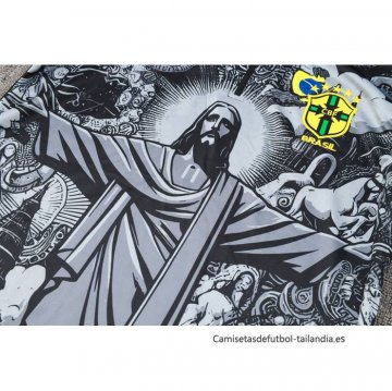 Chandal de Sudadera del Brasil Jesus Nino 2024-2025 Negro