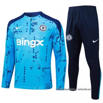 Chandal de Sudadera del Chelsea 2024-2025 Azul Claro Chandal de Sudadera del Chelsea 2024-2025 Azul Claro