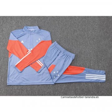 Chandal de Sudadera del Cruzeiro 2024-2025 Gris