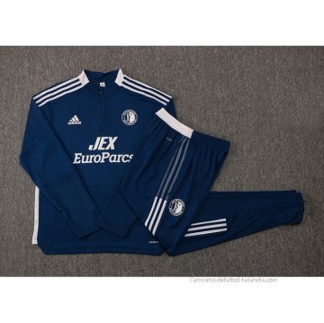 Chandal de Sudadera del Feyenoord 2021-2022 Azul