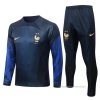Chandal de Sudadera del Francia Nino 2022-2023 Azul Oscuro