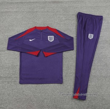 Chandal de Sudadera del Inglaterra 2024-2025 Purpura