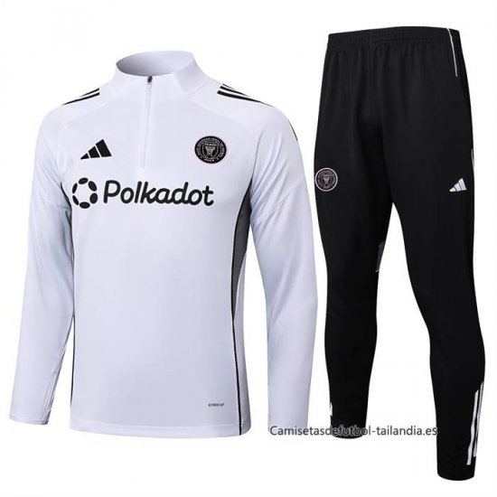 Chandal de Sudadera del Inter Miami Nino 2025-2026 Blanco - Haga un click en la imagen para cerrar