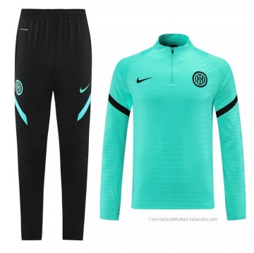 Chandal de Sudadera del Inter Milan 2021-2022 Verde Chandal de Sudadera del Inter Milan 2021-2022 Verde