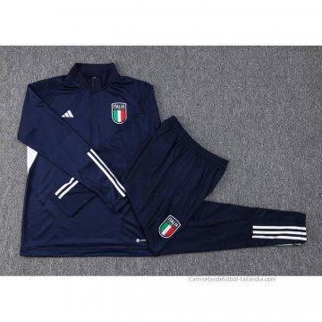 Chandal de Sudadera del Italia Nino 2023-2024 Azul