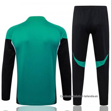 Chandal de Sudadera del Liverpool Nino 2025-2026 Verde Negro