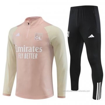 Chandal de Sudadera del Lyon Nino 2023-2024 Rosa Chandal de Sudadera del Lyon Nino 2023-2024 Rosa