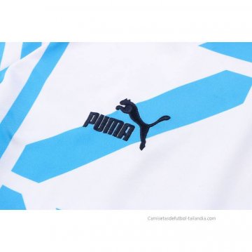Chandal de Sudadera del Manchester City 2022-2023 Blanco y Azul