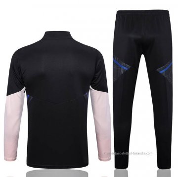 Chandal de Sudadera del Manchester United 2022-2023 Negro y Rosa