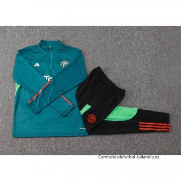 Chandal de Sudadera del Manchester United 2024-2025 Verde