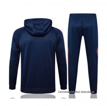 Chandal de Sudadera del Manchester United Nino 2024-2025 Azul