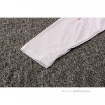 Chandal de Sudadera del Manchester United Nino 2021-2022 Blanco