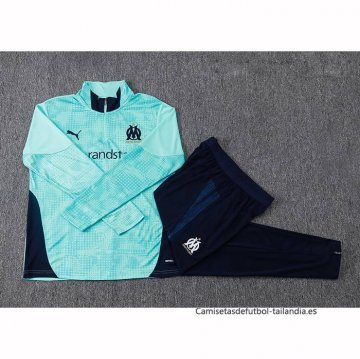 Chandal de Sudadera del Olympique Marsella Nino 2025-2026 Verde