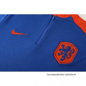 Chandal de Sudadera del Paises Bajos 2024-2025 Azul