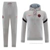 Chandal de Sudadera del Paris Saint-Germain 2021-2022 Gris Chandal de Sudadera del Paris Saint-Germain 2021-2022 Gris