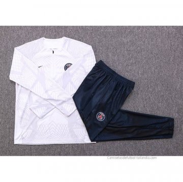 Chandal de Sudadera del Paris Saint-Germain Nino 2022-2023 Blanco